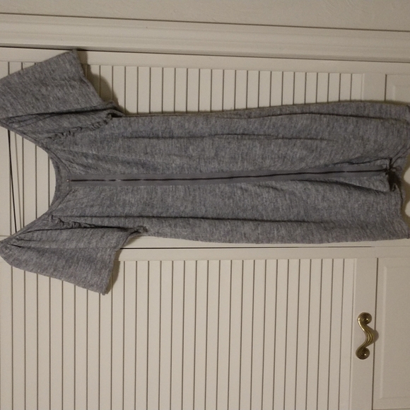*Host Pick* Moth Anthropologie Soft As Feathers Gray Knit Dress Size Large - Picture 4 of 13